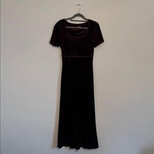 90s vintage JACOB dress in burgundy